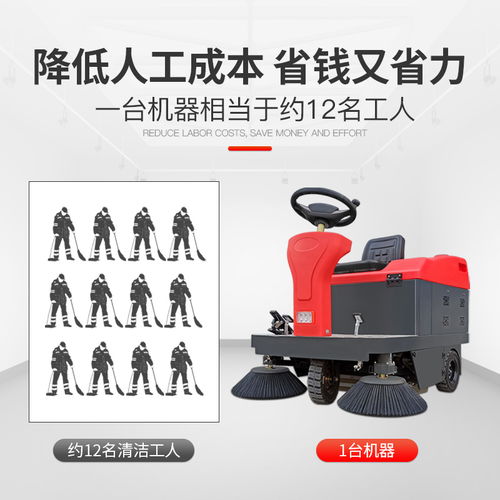 【瑞立工厂用坐骑扫地机品牌电池清洁扫地机】- 